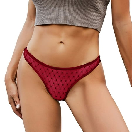 

Zuwimk Womens Panties Seamless Women s High Waisted Ribbed Cotton Thongs Stretchy Sport Panties High Cut Breathable Underwear Red XL