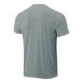 thumbnail image 6 of Nnhblu Men Nylon Short Sleeve Round Neck Quick Dry Sports Mens T Shirts Gray XL, 6 of 8