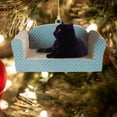 thumbnail image 4 of Adorno acrílico de gato negro para Navidad, divertido accesorio fotográfico para amantes de los gatos. Estilo B, 4 of 8
