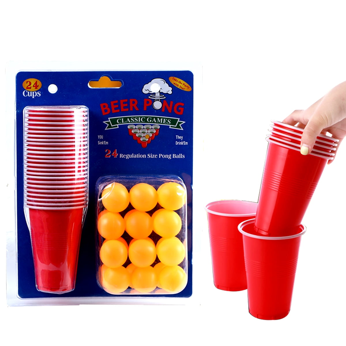 Womdee Inflatable Hat Beer Pong Game Ball Toss Party Games Hat Toss Inflatable Halloween Party Game Friends Family Christmas Party Games for Kids and Adults Party Cups Games for Adults 