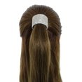 thumbnail image 4 of Porte-Queue de Cheval en Strass par Crystal Avenue Élastique Extensible Silvertone avec Cristaux Scintillants, 4 of 6
