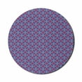 thumbnail image 1 of Geometric Mouse Pad for Computers, Retro Inspired Symmetric Pattern with Abstract Rounds and Circles, Round Non-Slip Thick Rubber Modern Mousepad, 8" Round, Dark Violet Multicolor, by Ambesonne, 1 of 2