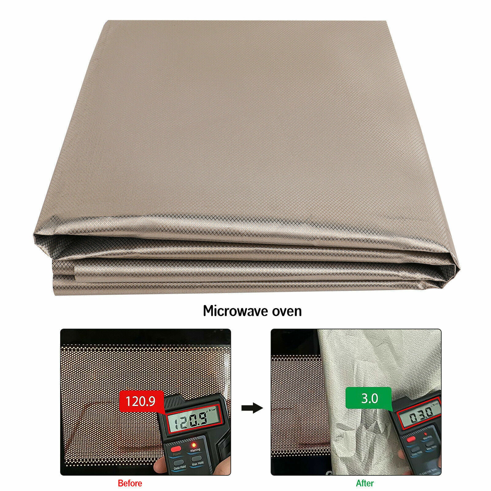 Faraday Fabric (55 x 78.5), Nickel Copper Faraday Cloth, Faraday Cage, Military Grade Conductive Material Faraday Blanket for Wifi, Bluetooth, GPS