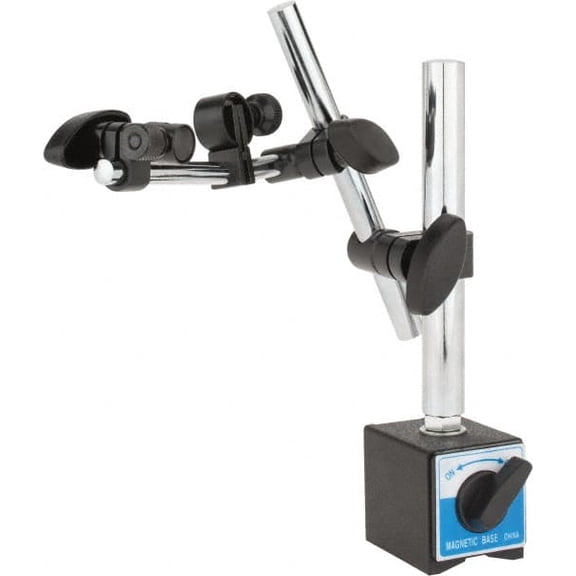 Magnetic Indicator Base with On/Off Switch, 7.25" Post, 5" & 6.5" Bars
