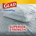 thumbnail image 5 of Glad Protection Series Force Flex 110 Bags Drawstring Fresh Clean Odor Shield 13 Gallon, 5 of 11