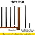 thumbnail image 6 of 101-Pack Deck Spindles, 26" Aluminum Balusters, 0.75" Square Profile, Includes Screws for Secure Wood/Composite Deck Install, 6 of 7