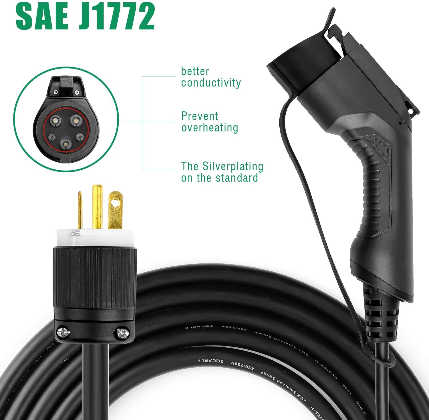 NEMA6-20 and NEMA5-150 Southking Level 1-2 EV Charger Cable Portable EVSE Electric Vehicle Charging Station for Chevy Volt,Tesla Model and All Type 1 SAE J1772 Standard 85-265V, 10/20A, NEMA6-20 and NEMA5-150 Southking Level 1-2 EV Charger Cable Portable EVSE Electric Vehicle Charging Station for Chevy Volt,Tesla Model and All Type 1 SAE J1772 Standard 85-265V, 10/20A,