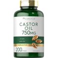 thumbnail image 1 of Suplemento de aceite de ricino Carlyle 750 mg 200 cápsulas blandas sin OGM, 1 of 5