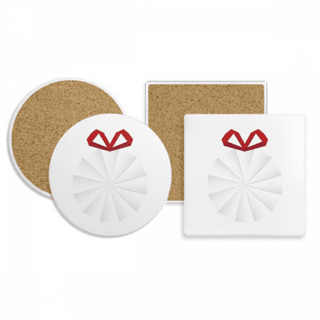 

White mas Origa Decoration Coaster Cup Mug Holder Absorbent Stone Cork Base Set