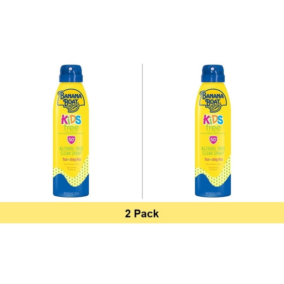 Banana Boat Kids Sport Sunscreen Spray, SPF 50, 6 oz - 2 Pack