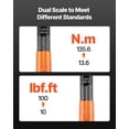 thumbnail image 3 of Llave dinamométrica VEVOR 3/8" Drive 10-100 ft.lb/13.6-135.6 Nm, 3 of 9