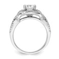 thumbnail image 6 of Sterling Silver Rhodium plated 2 piece CZ Bridal Ring Set, 6 of 6