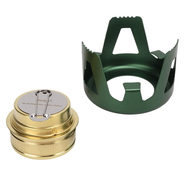 Réchaud de Camping Portable, Petit Réchaud de Pique-Nique Extérieur Portable à Réglage, Haut pour l'Extérieur Vert