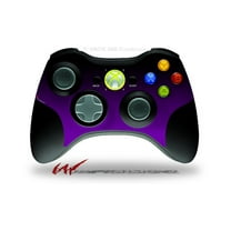Smooth Fades Purple Black - Decal Style Skin fits Microsoft XBOX 360 Wireless Controller (CONTROLLER NOT INCLUDED) by WraptorSkinz