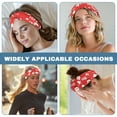 thumbnail image 6 of COEQINE Christmas Pine Nurse Button Headband Boys Sports Headbands Pack Non-Slip Elastic Wide Headbands for Girls Non Slip Sweatband for Running,Workout,Basketball, 6 of 7