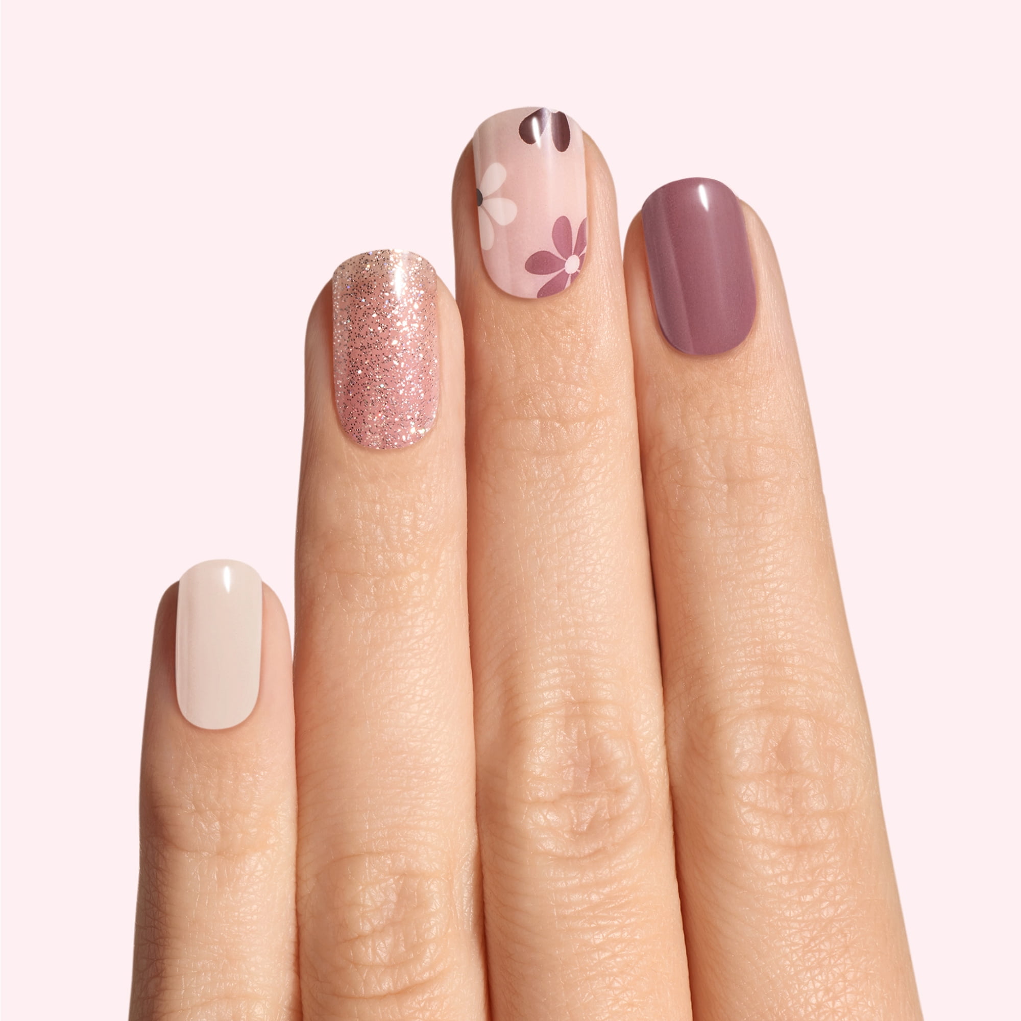 Dashing Diva Gloss Gel Nail Strips, Mocha For Two, 32 Count