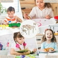 thumbnail image 2 of Toddler Table and Chair Set, Height Adjustable-Upgrade Kids Desk and 2 Chairs for Ages 3-8, Children's Multi-Activity Table with Graffiti Desktop and Marble Pattern for Home/Daycare/Classroom, 2 of 7