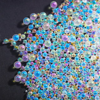 1 Pound Bag of Blue Water Gel Beads Pearl Vase Fillers, Makes 12