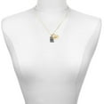 thumbnail image 2 of Delight Jewelry Silver-tone Dragon with AB Crystal Eyes & Clear Ball - Large Goldtone Sister Heart Charm Necklace, 17.5"+2" Extender, 2 of 5