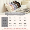 thumbnail image 5 of Goewy Women's Open Toe Slippers with Memory Foam, Anti-Skid Indoor Outdoor House Shoes, Fuzzy Corduroy, Brown, Size 5-6, 5 of 5