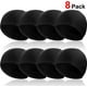 thumbnail image 2 of 8 paquetes de gorro de baño de nailon para hombre y mujer, gorro de baño de tela de licra negra pura, gorro de baño para adultos Namotu LKX-1347, 2 of 7