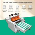 thumbnail image 3 of 13'' Electric Steel Roller Thermal Laminator Laminating Machine, 3 of 18