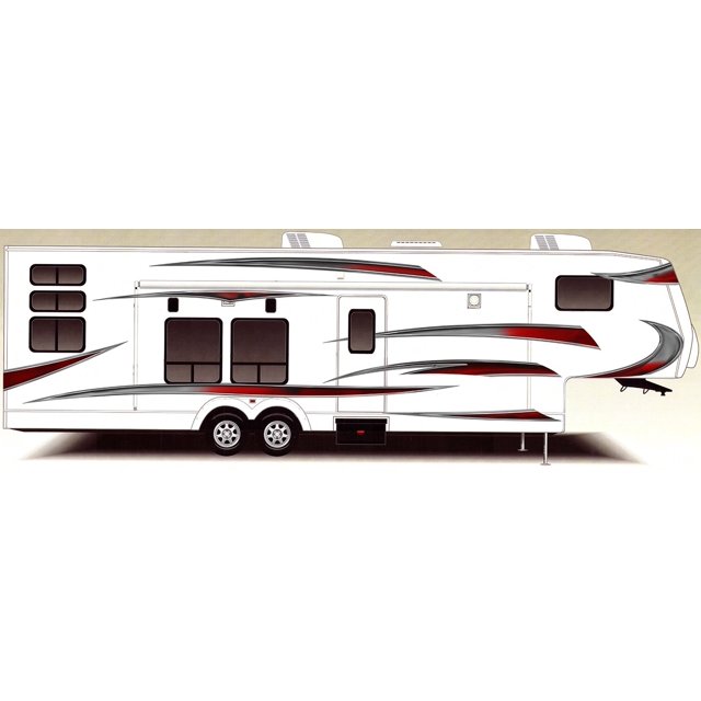 RV, Trailer, Camper, Large Vinyl Decals/Graphics -K-0008RED