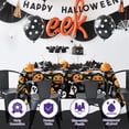 thumbnail image 6 of 3 Pack Halloween Tablecloths 87 x 51 inch, Rectangular Plastic Ghost Pumpkin Spider Web Table Cover for Halloween Party Decorations Favors Supplies, 6 of 7
