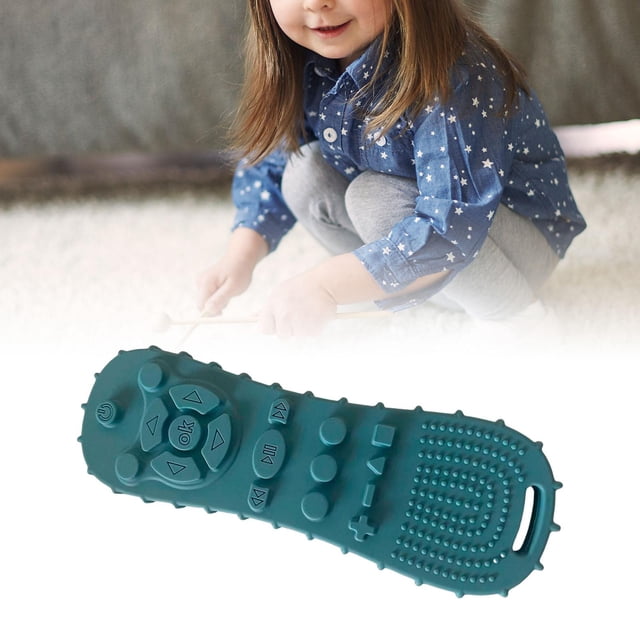 Juguetes Para La Dentición Del Bebé Hugo Juguete Sensorial Educativo Temprano Juguete Para Masticar Azul Claro Puro