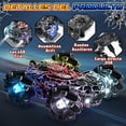 thumbnail image 3 of Remote Control Car, RC Car Toys for Boys 5 6 7 8 9 10 Year Old,  Double Sided RC Car with Gesture Sensing & Cool Light, 2.4Ghz RC Stunt Car for Kids Outdoor Toys, 3 of 10