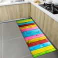 thumbnail image 4 of Alfombrillas de madera coloridas para el suelo de la cocina y el hogar, decoración para el frente de la puerta, 4 of 5