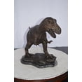 thumbnail image 5 of Nifao Tyrannosaurus Rex Dinosaur Bronze Statue – Home Decor Sculpture, 31"L x 12"W x 15"H, 5 of 11