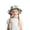 1-Blue46, variant on Toddler Girls UPF 50+ Bucket Hat Adjustable Chin Strap Wide Brim Pool Lakeside Backpacking Sun Hats
