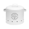 thumbnail image 3 of Potato Onion Garlic Storage Bin Kitchen Storage Canister with Airtight Lid, Food Large White, 3 of 9