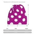 thumbnail image 3 of Yiaed Purlpe And White Polka Dot Print Multifunction Beanie Hats for Women Men Slouchy Knit Beanie Hat Winter Hat Scarf Stretch Skull Cap, 3 of 8