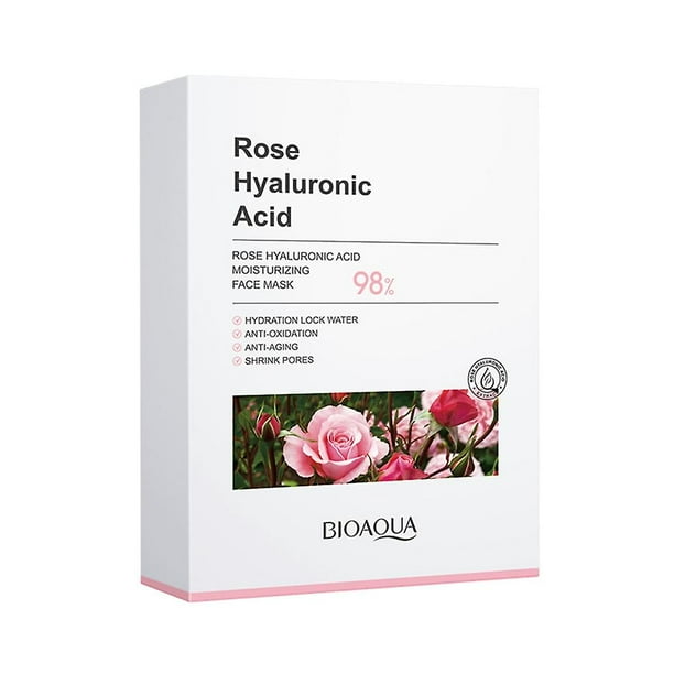 Blue green 10 Uds mascarilla Facial mascarilla Facial de ácido hialurónico mascarilla antiedad mascarilla para el cuidado Facial