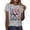 Gray, variant on Women's Stretchy Soft Poly‑Cotton Blend Crew Neck Short Sleeve Loose Fit 2026 USA Eagle Flag Soccer US‑Canada‑Mexico International Football Sports Fan T‑Shirts Gray L