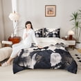 thumbnail image 4 of Castle Fairy Animal Wolf Queen Comforter Set,Jungle Wildlife Bedding Comforter Set, 4 of 8