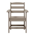 thumbnail image 3 of WestinTrends Ashore Outdoor HDPE Patio Classic Dining Arm Chair, Weathered Wood, 3 of 9
