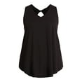 thumbnail image 5 of Terra & Sky Women’s Plus Size Twist Back Cotton Tank Top, 2-Pack, Sizes 0X-5X, 5 of 7