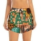 thumbnail image 2 of Balery Happy Fall Y'All Pantalones cortos deportivos para mujer con forro y dos bolsillos, elásticos, para entrenamiento, gimnasio, yoga-Small, 2 of 7
