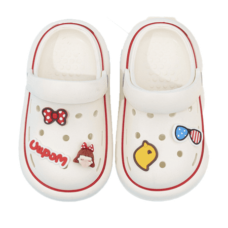 

Cre-Heaven Summer 2023 Cartoon Toddler 2 in 1 Sandal And Slippers Little Kids Sandals Boys Girls Soft Non-slip for Shower Beach Optional Size