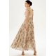 thumbnail image 5 of Vestido largo Bellabarnetten con corsé floral sin espalda y cordones, 5 of 5