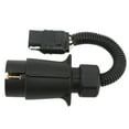 thumbnail image 3 of Trailer Accessories,Trailer Wire Adapter Plug Roundto Flat Trailer Adapter Trailer Wiring Connector Plug Striking Appearance, 3 of 5