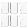 thumbnail image 6 of 6pcs Glass Measuring Beakers Chemistry Glass Beakers Laboratory Beakers Glassware, 6 of 6