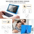 thumbnail image 2 of Kebiory for Walmart Onn 11 inch Tablet Pro 2024 Model Case/Onn 11 inch Tablet Pro Model:100146660 Soft Silicone Case Kids Friendly with Stand for Walmart Onn 11" Tablet Pro 2024 Released(Black+Blue), 2 of 7