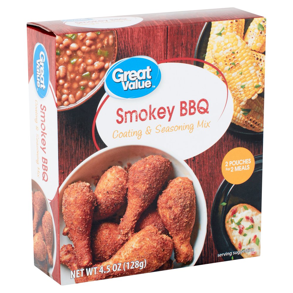 Great Value Smokey BBQ Coating & Seasoning Mix, 4.5 oz