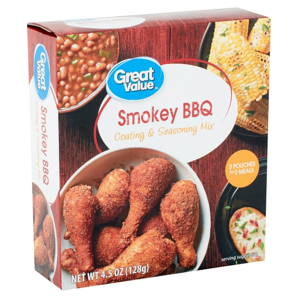 Great Value Smokey BBQ Coating & Seasoning Mix, 4.5 oz
