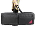 thumbnail image 2 of Graflsoa Extra Large 600D Oxford Keyboard Bag with Thick PE Foam Padding for 73-76 Key Keyboards, Black, Adjustable Straps & Dual Zippers, 4 Storage Pockets, 2 of 6