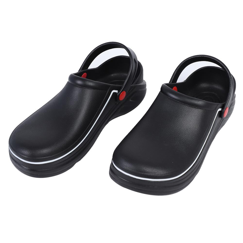 Fdit Male Chef Sandals Shoes For Kitchen Workers Super Anti Skid Shoes Black Cook Shoes 41 Cook Shoes Walmart Canada